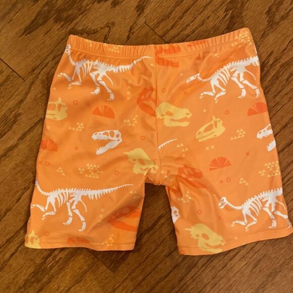 NWOT boys or girls swim shorts size 152 which is an 11/12 - dinosaurs, orange - Picture 7 of 7